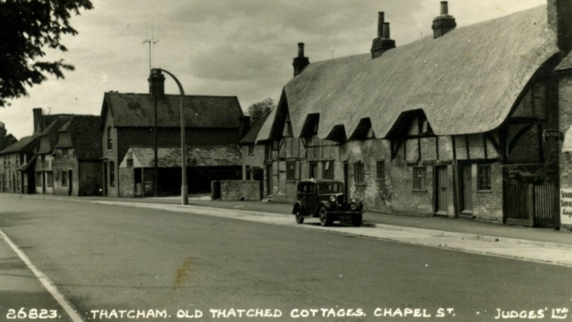 An old picture of historic Thatcham