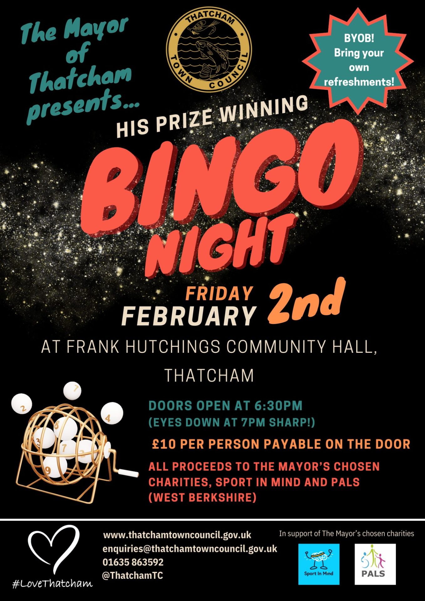 The Mayor of Thatcham's Bingo Night Poster