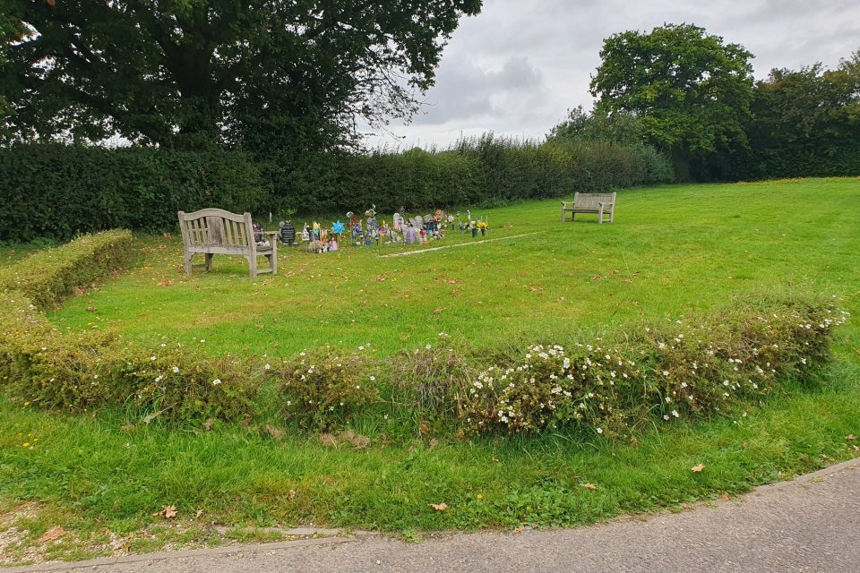 The current Children's area in London Road Cemetery, Thatcham