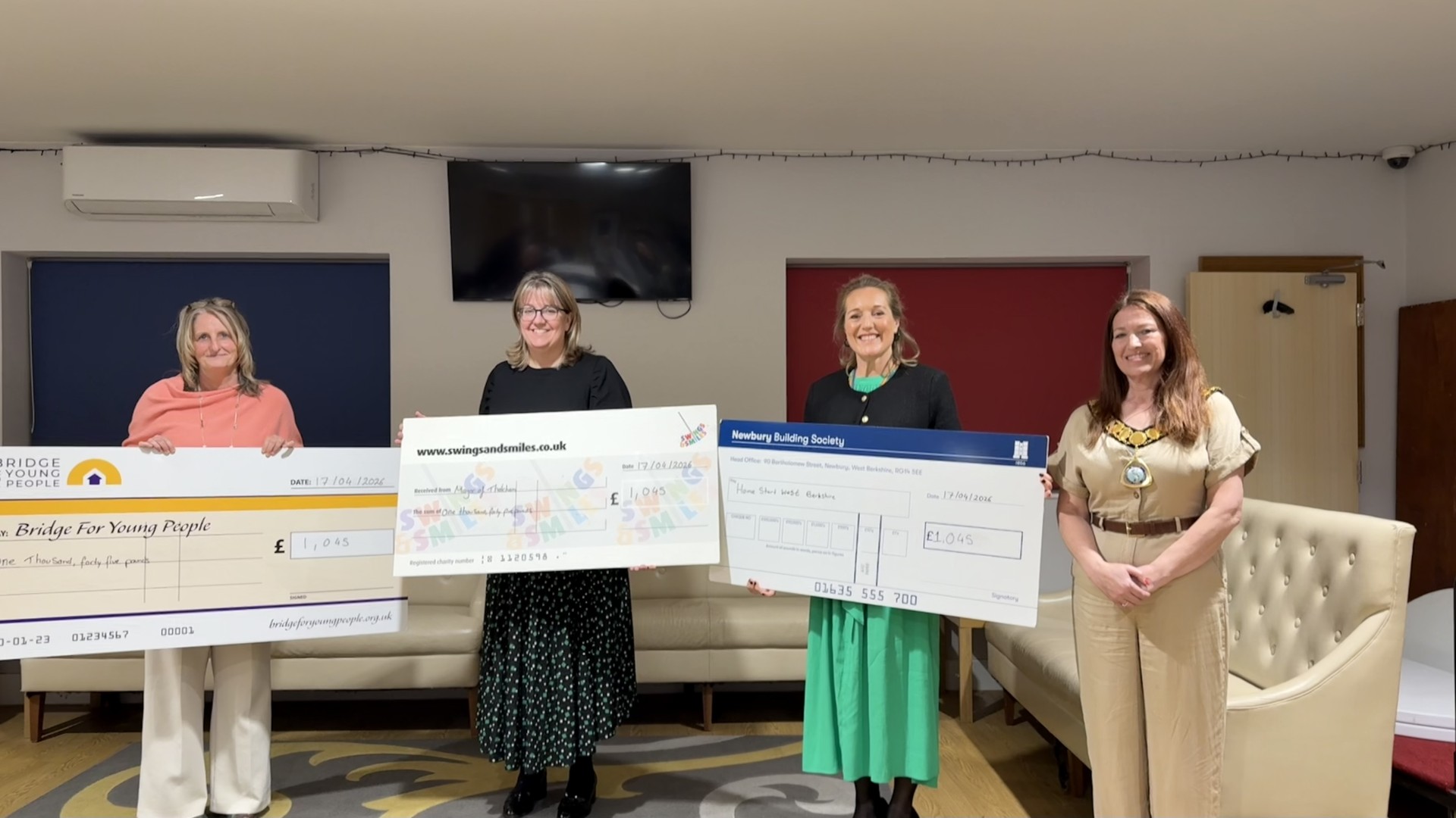 Mayor's Charities Cheque Presentation
